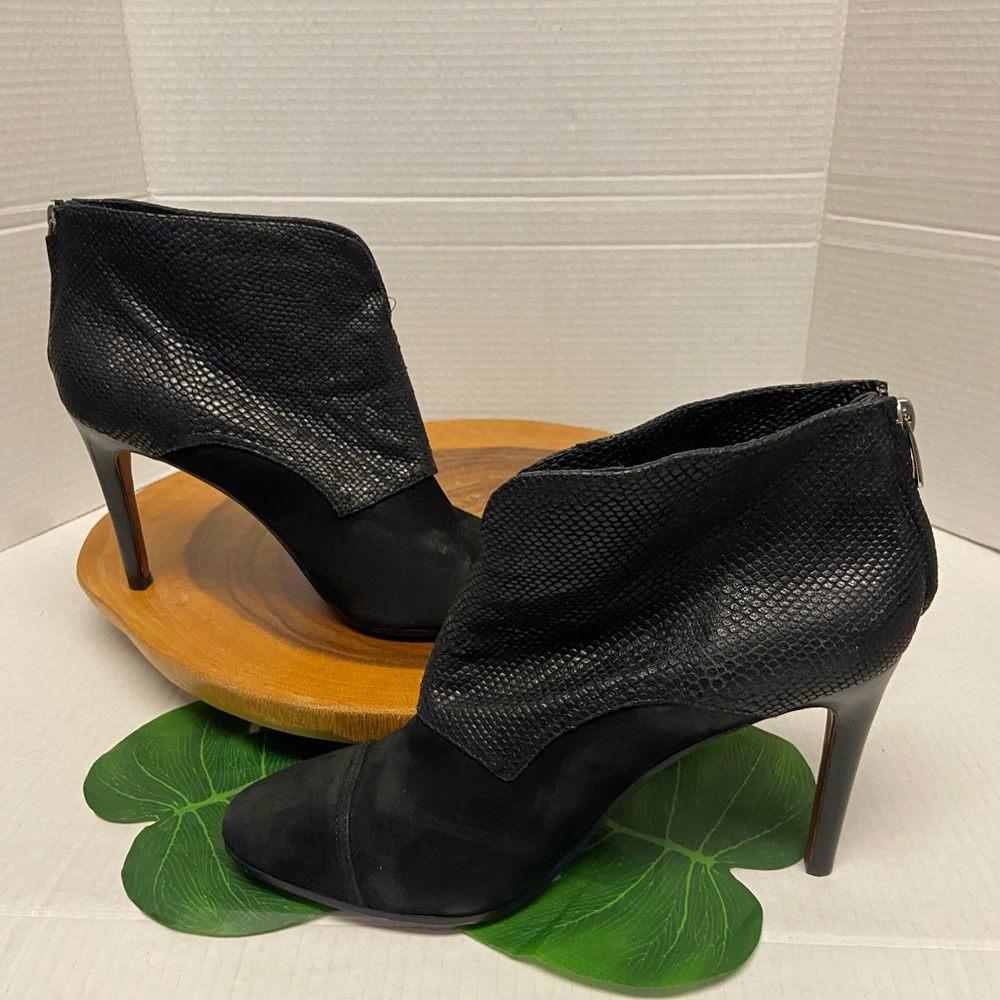 COACH TINA Leather Stiletto Heel Ankle boots - Picture 3 of 9